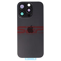 Accesorii GSM - Capac spate telefon mobil: Capac baterie iPhone 16 Pro BLACK (cu geam camere si clame)