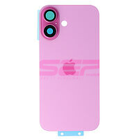 Accesorii GSM - Capac spate telefon mobil: Capac baterie iPhone 16 PINK (cu geam camere si clame)