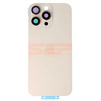 Accesorii GSM - Capac spate telefon mobil: Capac baterie iPhone 16 Pro Max DESERT TITANIUM (cu geam camere si clame)