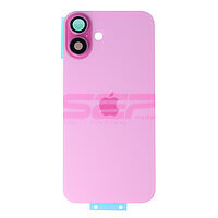 Accesorii GSM - Capac spate telefon mobil: Capac baterie iPhone 16 Plus PINK (cu geam camere si clame)