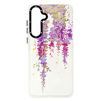 Accesorii GSM - Toc TPU+PC Creative Case: Toc TPU+PC Creative Case Samsung Galaxy A55 Wisteria Bloom