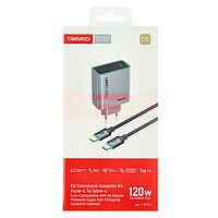 Incarcator retea Super Fast Charge Type-C - Type-C 120W TRANYOO T-EU8 C