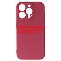 Accesorii GSM - Toc silicon High Copy: Toc silicon High Copy Apple iPhone 15 Pro Burgundy