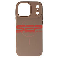 Accesorii GSM - : Toc Soft Silicone Magsafe Apple iPhone 17 Pro Max Brown