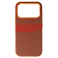 Accesorii GSM - Toc TPU Vegan Leather: Toc TPU Vegan Leather Apple iPhone 17 Pro Brown