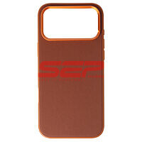 Accesorii GSM - Toc TPU Vegan Leather: Toc TPU Vegan Leather Apple iPhone 17 Pro Max Brown