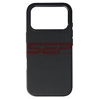 Accesorii GSM - Toc TPU Vegan Leather: Toc TPU Vegan Leather Apple iPhone 17 Pro Black