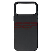 Accesorii GSM - Toc TPU Vegan Leather: Toc TPU Vegan Leather Apple iPhone 17 Pro Max Black