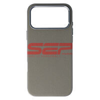 Accesorii GSM - Toc TPU Vegan Leather: Toc TPU Vegan Leather Apple iPhone 17 Pro Max Grey