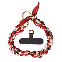 Accesoriu tip bratara cu lantisor pentru husa telefon mobil Design 12