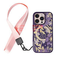 Accesorii GSM - Suport & Docking telefon mobil: Snur textil Lines pentru telefon mobil PINK