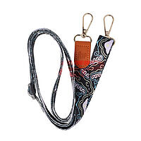 Accesorii GSM - Snur textil dublu telefon mobil: Snur textil dublu telefon mobil cu carabine Ocean Flow