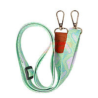 Accesorii GSM - Snur textil dublu telefon mobil: Snur textil dublu telefon mobil cu carabine Neon Tide