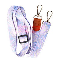 Accesorii GSM - Snur textil dublu telefon mobil: Snur textil dublu telefon mobil cu carabine Wave Lines