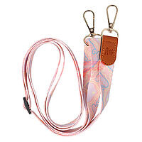 Snur textil dublu telefon mobil cu carabine Pastel Clouds