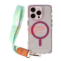 Accesorii GSM - Noutati: Accesoriu tip bratara textil cu carabina Neon Tide