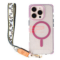 Accesorii GSM - Noutati: Accesoriu tip bratara textil cu carabina Butterfly