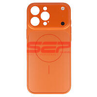 Accesorii GSM - Toc PC Skin pentru transformare: Toc PC Skin pentru transformare iPhone 16 Pro Max in iPhone 17 Pro Max Cosmic Orange