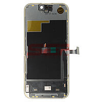 Accesorii GSM - Ansamblu LCD: LCD+Touchscreen cu Rama Apple iPhone 15 Pro BLACK SOFT OLED (120 Hz)