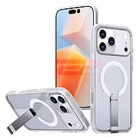 Accesorii GSM - Toc TPU+PC 3D Grid: Toc TPU+PC 3D Grid Apple iPhone 17 Pro Clear