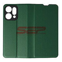 Accesorii GSM - Noutati: Toc FlipCover Leather Oppo Reno14 5G Dark Green