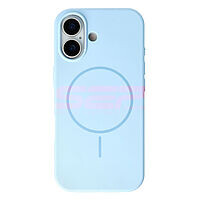 Accesorii GSM - Noutati: Toc Soft Silicone Magsafe Apple iPhone 17 Light Blue