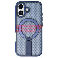 Accesorii GSM - Noutati: Toc TPU+PC 3D Grid Apple iPhone 17 Blue