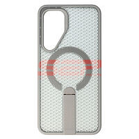 Accesorii GSM - Noutati: Toc TPU+PC 3D Grid Samsung Galaxy S25 FE Titanium Grey