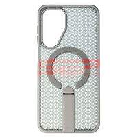 Accesorii GSM - Toc TPU+PC 3D Grid: Toc TPU+PC 3D Grid Samsung Galaxy A17 4G Titanium Grey