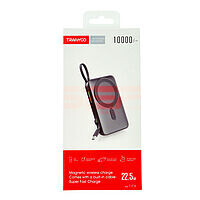 Accesorii GSM - Powerbank: Acumulator universal extern Powerbank Magnetic Wireless 10000mAh 22.5W Tranyoo T-F26 BLACK