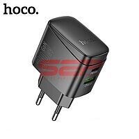 Accesorii GSM - Incarcatoare retea: Incarcator retea Super Fast Charging USB-A + USB-C 30W Hoco. CS61A