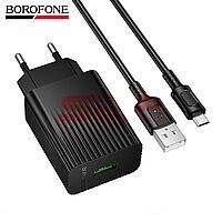 Incarcator retea Fast Charge USB - Micro-USB 18W Borofone BAS72A