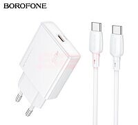 Incarcator retea Fast Charge Ultra Thin Type-C - Type-C 20W Borofone BN23