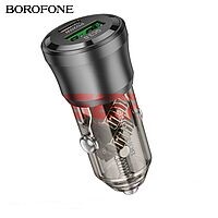 Incarcator auto Dual USB-A + USB-C 38W Borofone BZ25