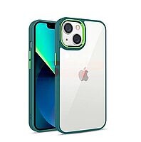 Accesorii GSM - Toc TPU+PC Shell Clear Cover: Toc TPU+PC Shell Clear Cover Apple iPhone 14 Pro Max  Green