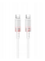 Accesorii GSM - Cablu date Fast Charge: Cablu date soft silicone Type-C - Type-C 60W XO NB-Q282B WHITE