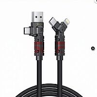 Accesorii GSM - Cablu date Fast Charge: Cablu date soft silicone 4 in 1 XO NB308