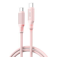 Accesorii GSM - Cablu date Fast Charge: Cablu date Type-C - Type-C 60W XO NB-Q265B Pink