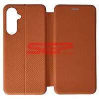 Accesorii GSM - : Toc FlipCover Round Carbon Samsung Galaxy A16 4G Brown