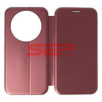 Accesorii GSM - : Toc FlipCover Round Honor Magic8 Lite 5G Wine