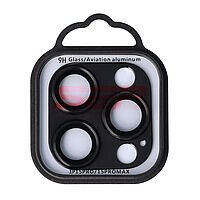 Accesorii GSM - : Protectie sticla Metal Full Cover camera foto Apple iPhone 15 Pro Black