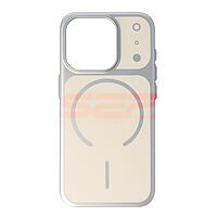 Accesorii GSM - : Toc PC Slim MagSafe Apple iPhone 15 Pro Silver