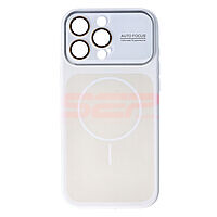 Accesorii GSM - Toc silicon MagSafe Camera Shield: Toc silicon Magsafe Camera Shield Apple iPhone 16 Pro Max Silver