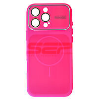 Accesorii GSM - Toc silicon MagSafe Camera Shield: Toc silicon Magsafe Camera Shield Apple iPhone 16 Pro Max Fuchsia