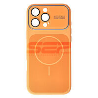 Accesorii GSM - Toc silicon MagSafe Camera Shield: Toc silicon Magsafe Camera Shield Apple iPhone 16 Pro Max Orange