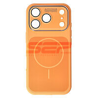 Accesorii GSM - Toc silicon MagSafe Camera Shield: Toc silicon Magsafe Camera Shield Apple iPhone 17 Pro Orange