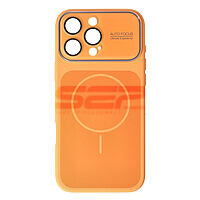 Accesorii GSM - Toc silicon MagSafe Camera Shield: Toc silicon Magsafe Camera Shield Apple iPhone 17 Pro Max Orange