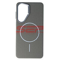 Accesorii GSM - Toc TPU Vegan Leather Carbon: Toc TPU Vegan Leather Carbon Samsung Galaxy S26 Plus Grey
