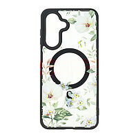 Accesorii GSM - Noutati: Toc TPU+PC MagSafe Botanical Samsung Galaxy A17 5G White Magnolia