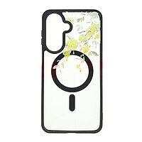 Accesorii GSM - Noutati: Toc TPU+PC MagSafe Botanical Samsung Galaxy A27 Golden Bloom